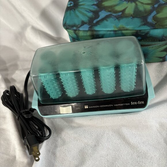 60s Vintage Dominion Hot Curlers Rollers Hairsetter Electric Tested Works - Picture 1 of 13
